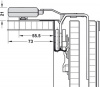 Hafele Slido F-Line41 35A комплект Smuso для 3 дверей 50мм 402.36.401