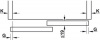 Hafele Slido F-Line41 35A комплект 2 двери нижних профиль под крышку 402.36.002